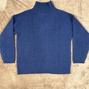 Universal Thread Navy Mockneck cable knit sweater set